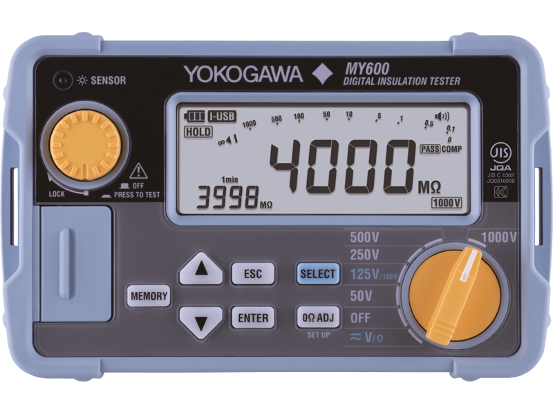 ディジタル絶縁抵抗計　MY600